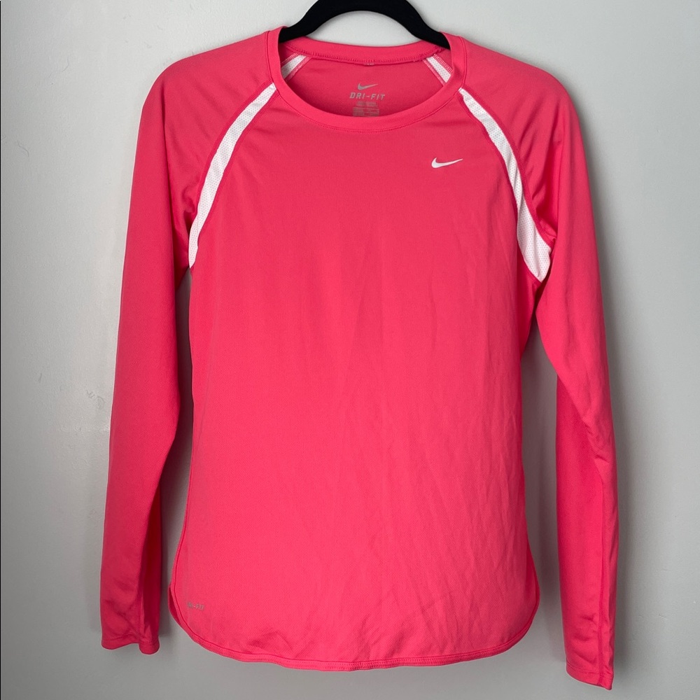 Nike Vibrant Pink Long Sleeve Top